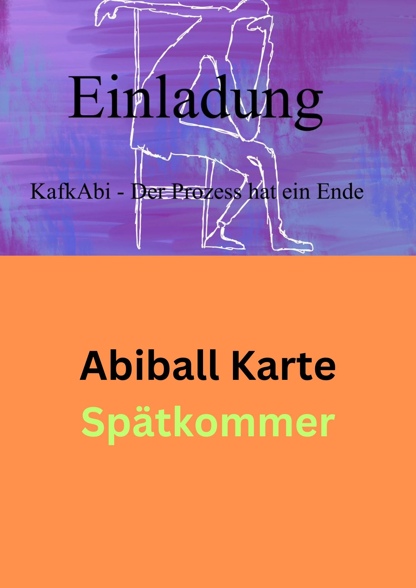 Abiball Karte Spätkommer